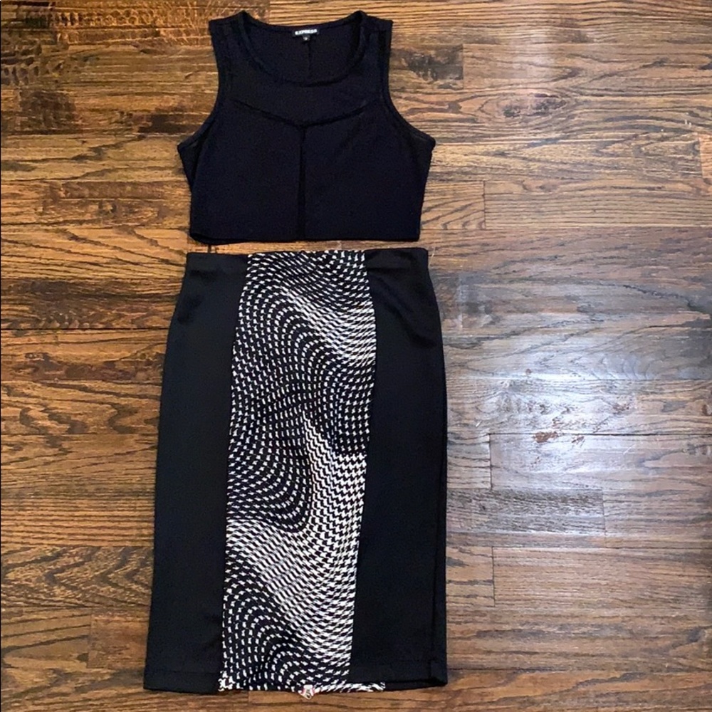 Black PeepABoo Crop Top